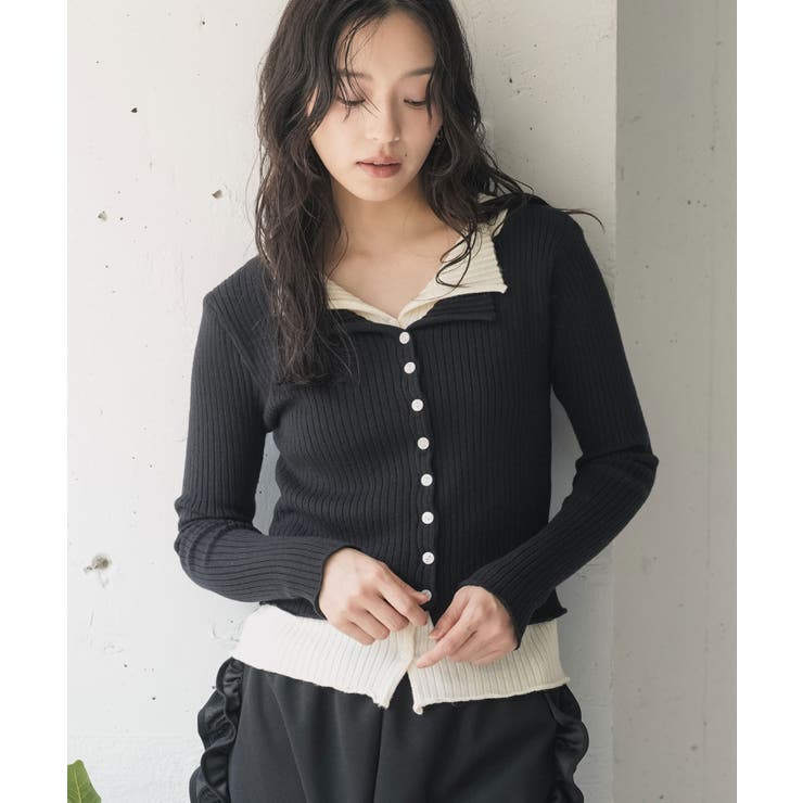 ブラック | 【23%OFFクーポン 】カーディガン レディース | mili an deni
