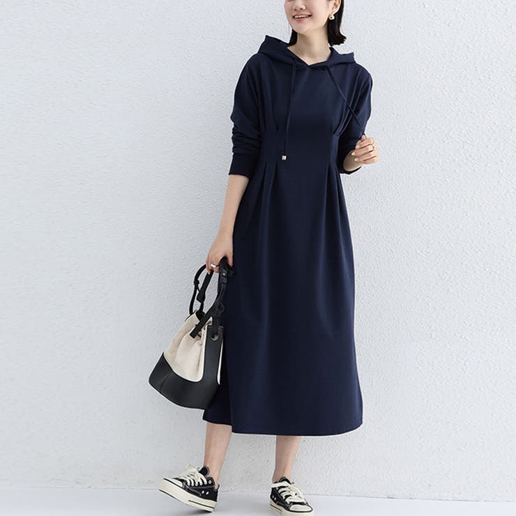 ワンピース ウエストタックパーカー ワンピ[品番：AGCW0005029]｜ANGELCLOSET（エンジェルクローゼット）のレディースファッション通販｜SHOPLIST（ショップリスト）
