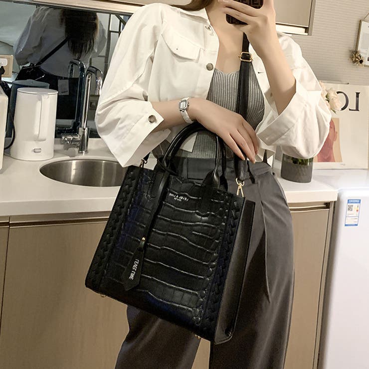 ブラック | 2wayスクエアバッグ オフィスカジュアル | Miniministore