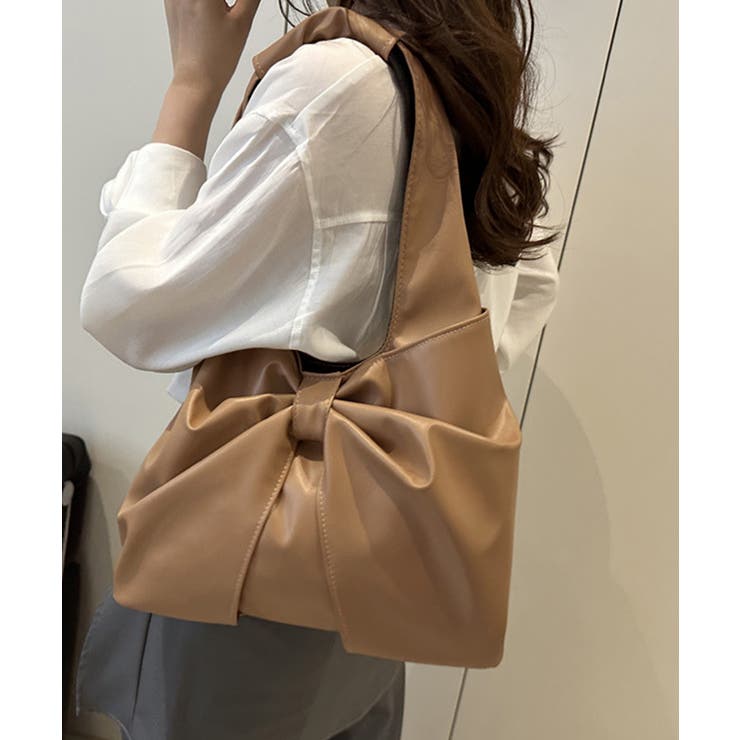 キャメル | ビッグリボンバッグ ワンショルダートート | Miniministore