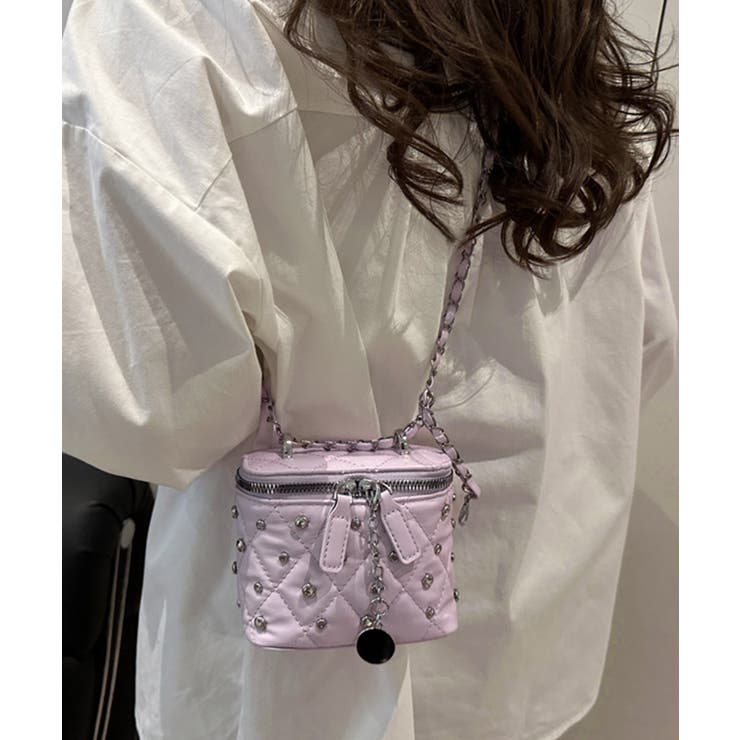 ラベンダー | レディース 小さめ キルティングショルダーバッグ | SUNSHINE CLOSET