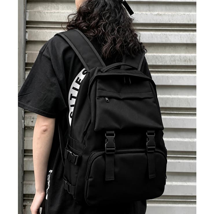 ブラック | リュック大容量バックパック軽量デイバッグ | Miniministore
