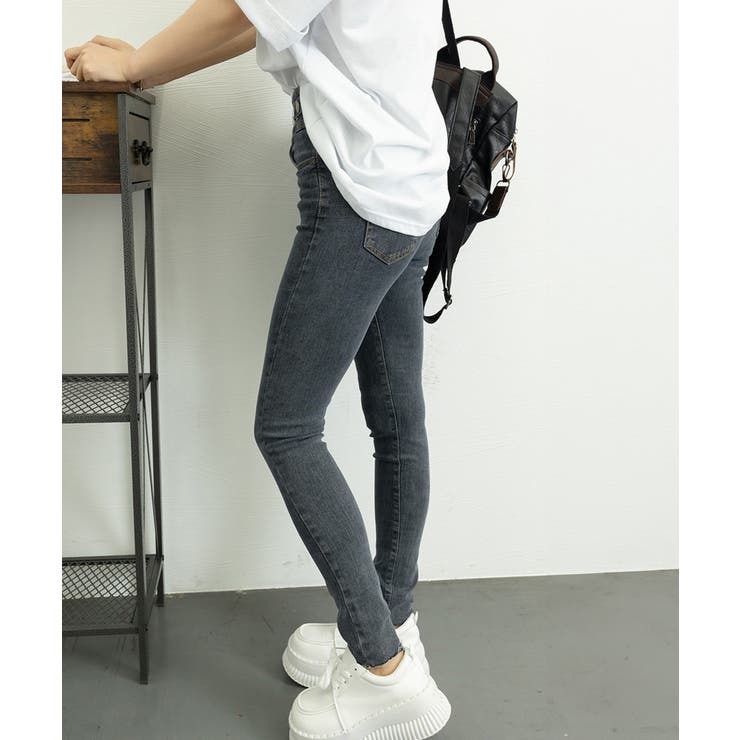 デニムパンツ ハイウエストタイトジーパン | Miniministore | 詳細画像13 