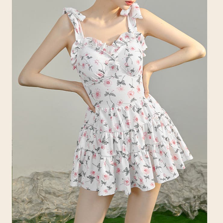 花柄ワンピース水着 20代30代レディース[品番：II000010266]｜Miniministore（ミニミニストア）のレディースファッション通販｜SHOPLIST（ショップリスト）