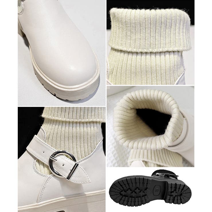 ニットブーツ レディース ソックスブーツ | Miniministore | 詳細画像22 