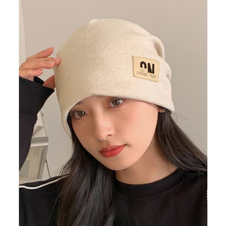 リブニット帽  ロゴビーニー暖かい韓国風 | Miniministore | 詳細画像7 