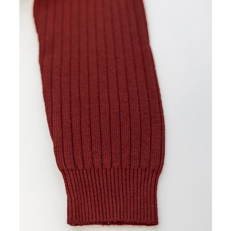 リブニットワンピース ロング丈 vネック | Miniministore | 詳細画像18 