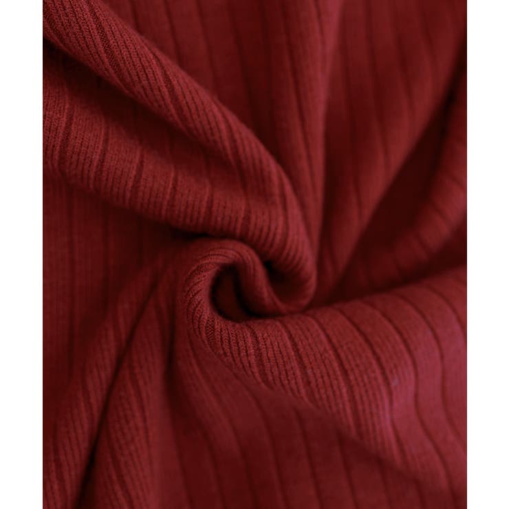 リブニットワンピース ロング丈 vネック | Miniministore | 詳細画像19 