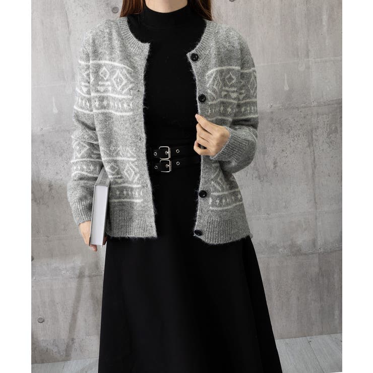 ノルディック柄ニットカーディガン 北欧風 | Miniministore | 詳細画像14 