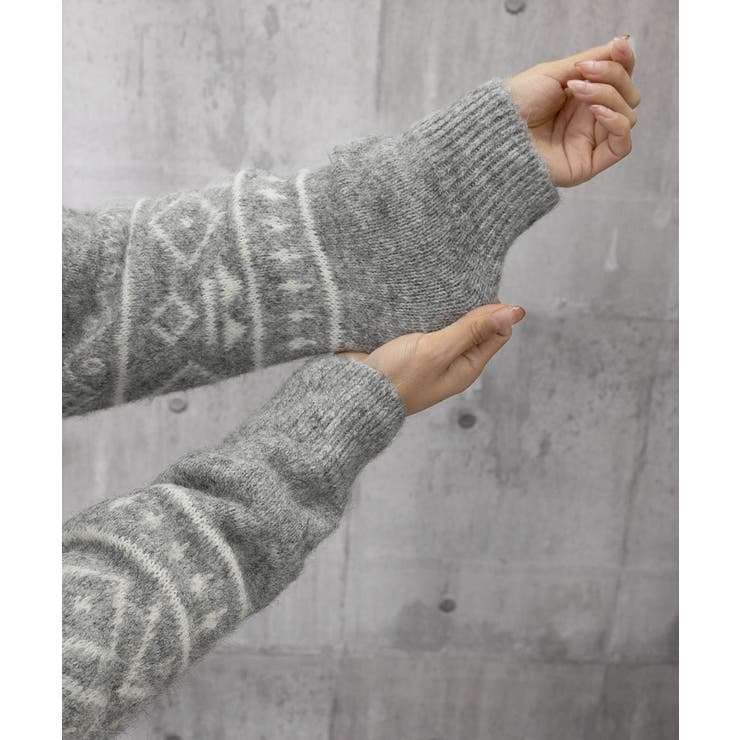 ノルディック柄ニットカーディガン 北欧風 | Miniministore | 詳細画像17 