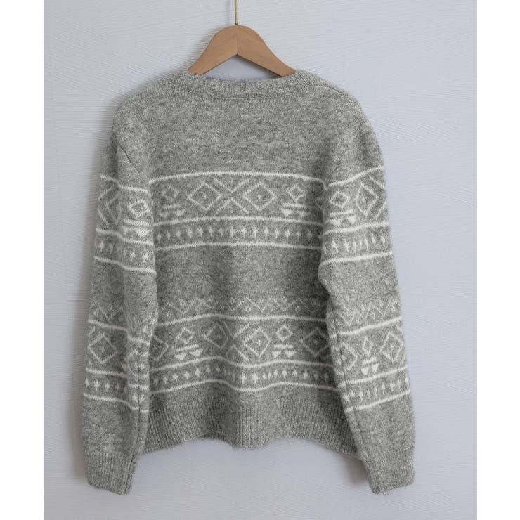 ノルディック柄ニットカーディガン 北欧風 | Miniministore | 詳細画像19 