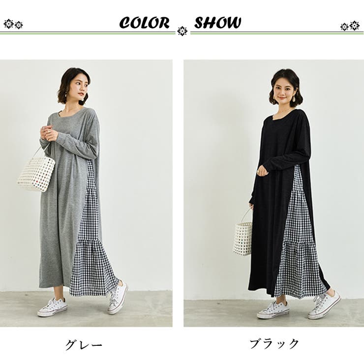 韓国 ドッキングワンピース 長袖 春夏秋 | Miniministore | 詳細画像2 