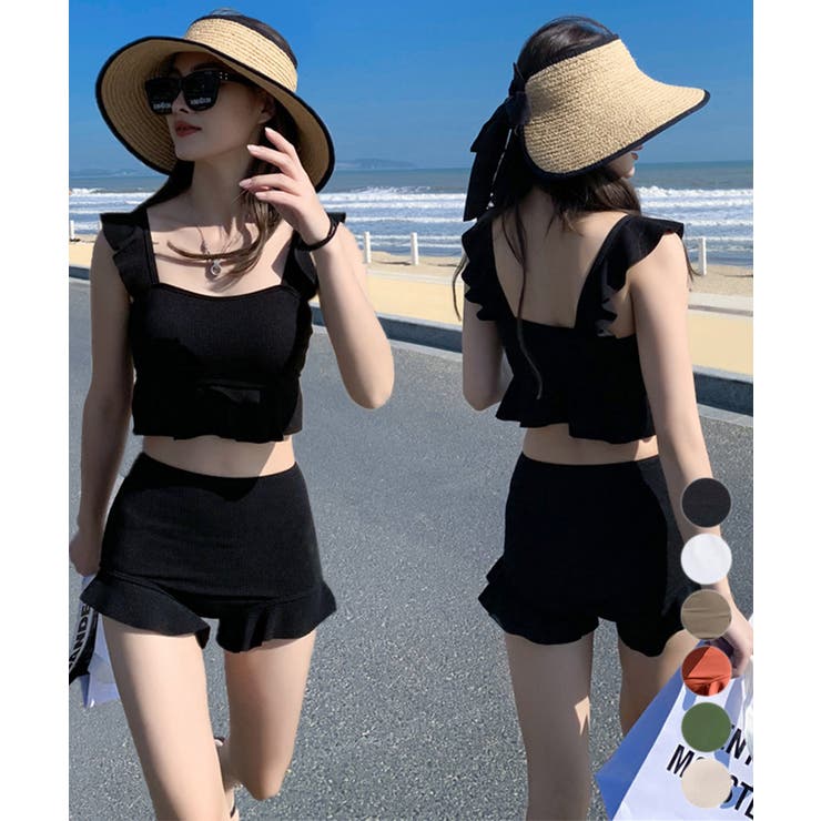 フリルビキニ 盛れる水着2点セット韓国風 | Miniministore | 詳細画像1 