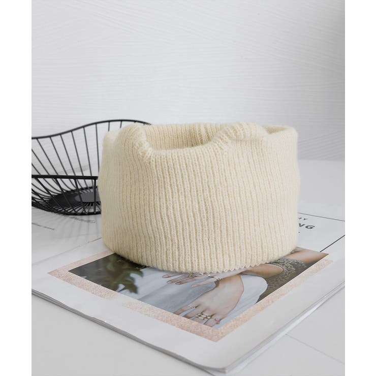 猫耳リブニットヘアバンド 幅広い 髪留め | Miniministore | 詳細画像18 