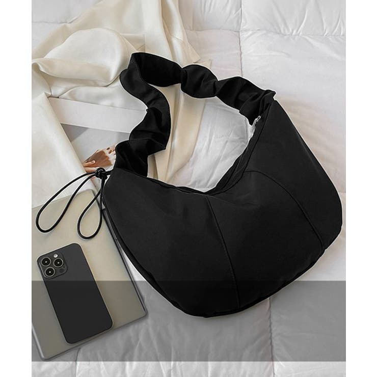 ギャザーナイロンバッグ PUレザートート | Miniministore | 詳細画像17 