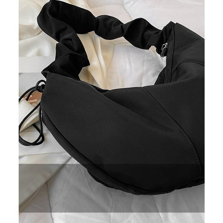 ギャザーナイロンバッグ PUレザートート | Miniministore | 詳細画像18 