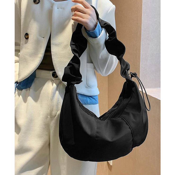 ギャザーナイロンバッグ PUレザートート | Miniministore | 詳細画像2 