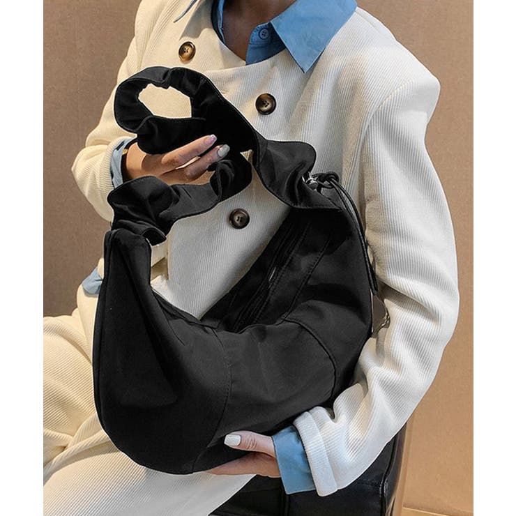 ギャザーナイロンバッグ PUレザートート | Miniministore | 詳細画像4 