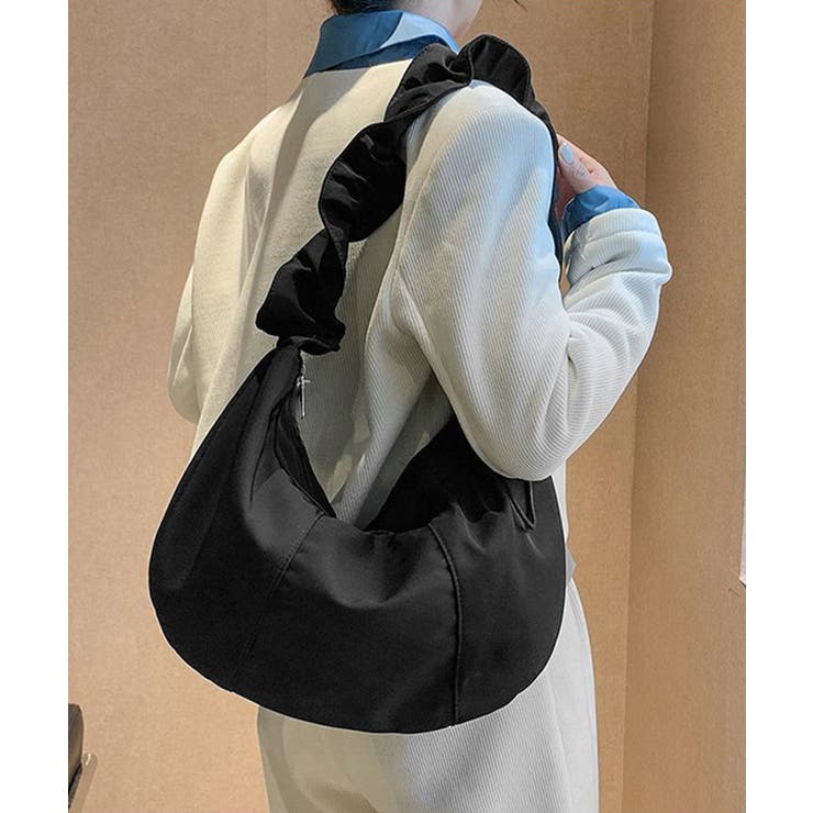 ギャザーナイロンバッグ PUレザートート | Miniministore | 詳細画像5 