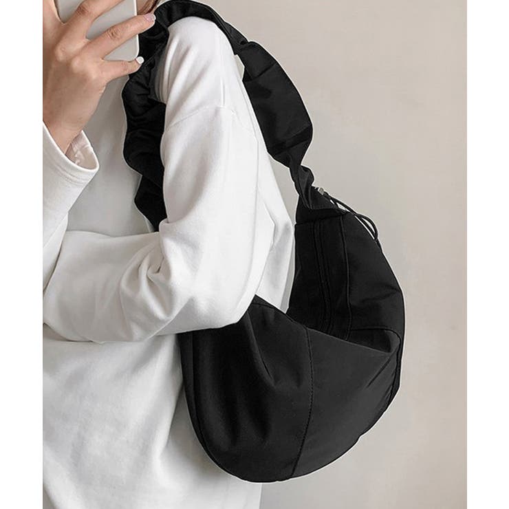 ギャザーナイロンバッグ PUレザートート | Miniministore | 詳細画像6 