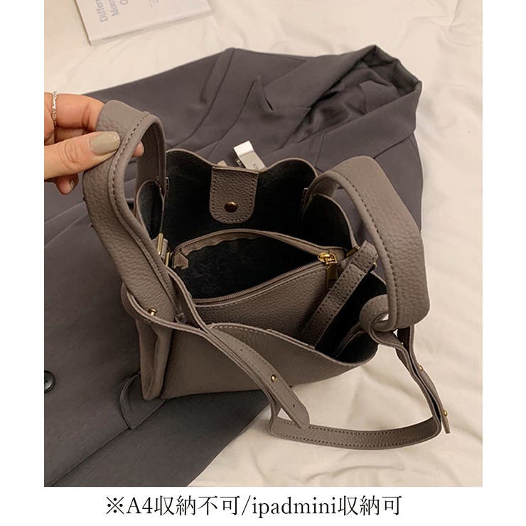 韓国風ショルダーバッグ ポーチ付きカバン | Miniministore | 詳細画像17 