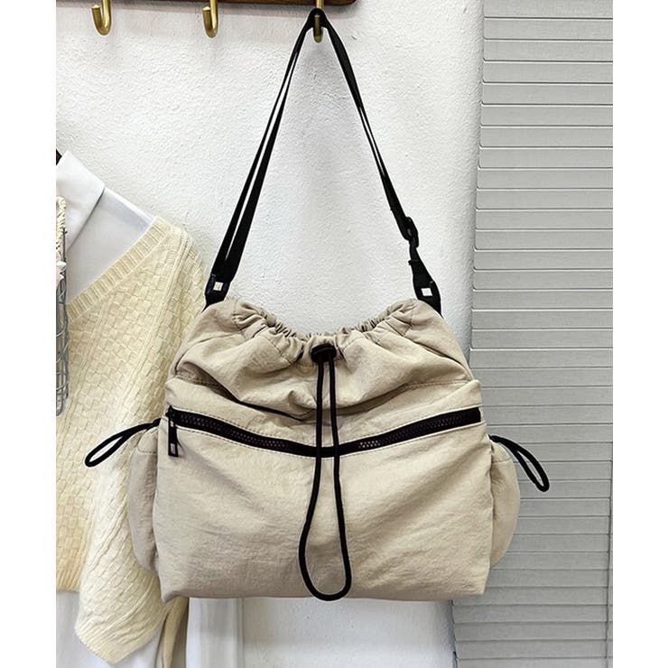 ドローストリングショルダーバッグ 大容量 | Miniministore | 詳細画像13 