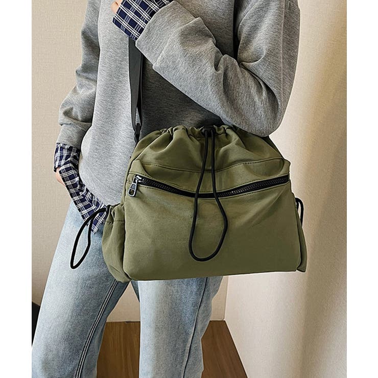 ドローストリングショルダーバッグ 大容量 | Miniministore | 詳細画像7 