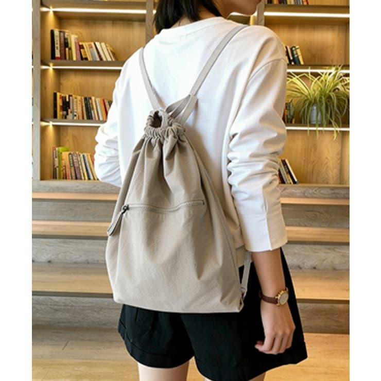 リュックサック ドローストリングリュック | Miniministore | 詳細画像7 