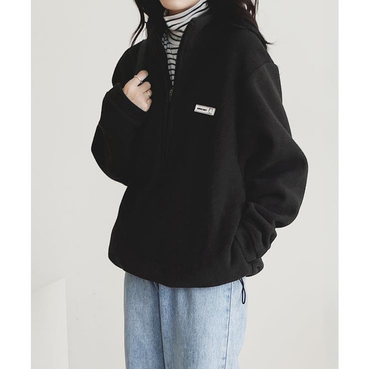 ハーフジップフリーストップスモックネック | Miniministore | 詳細画像8 