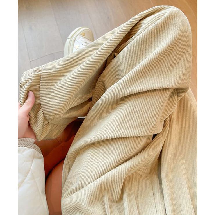 フリル裾ワイドパンツ コーデュロイパンツ | Miniministore | 詳細画像18 