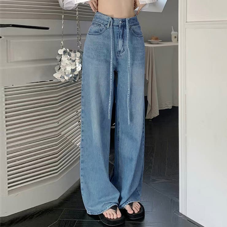 ウォッシュドデニムパンツ レディース韓国 | Miniministore | 詳細画像2 