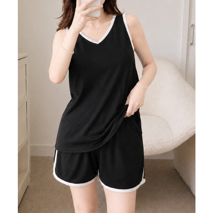 ルームウェアセットアップカップ付き部屋着 | Miniministore | 詳細画像3 