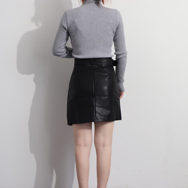 PUレザースカート ミニスカート  Aライン[品番：II000007739]｜Miniministore（ミニミニストア）のレディースファッション通販｜SHOPLIST（ショップリスト）