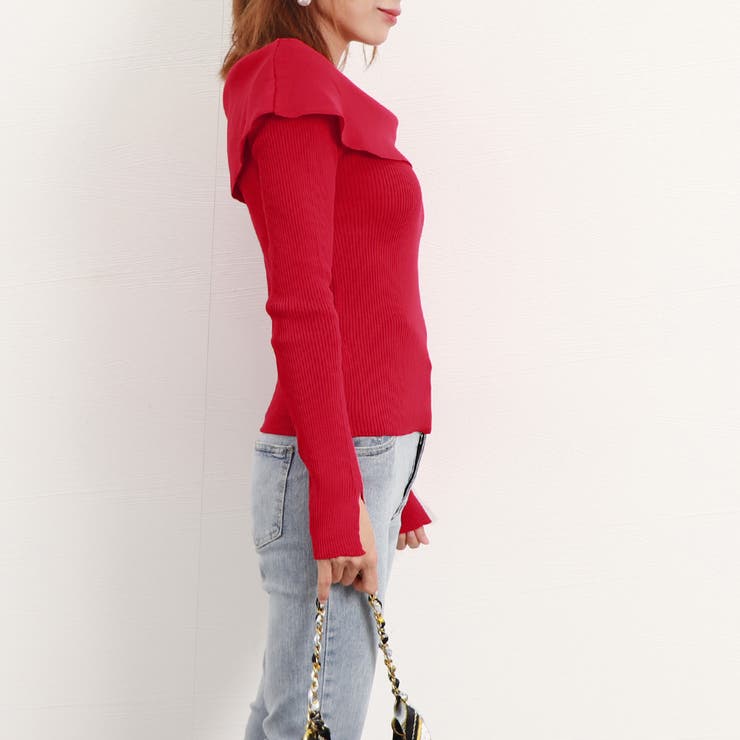 ビッグリボンニットトップスレディース秋冬 | Miniministore | 詳細画像20 