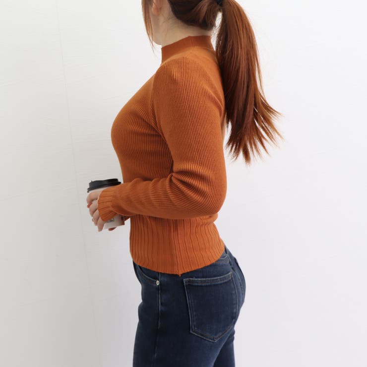 ニットトップス プチハイネック 無地 | Miniministore | 詳細画像13 