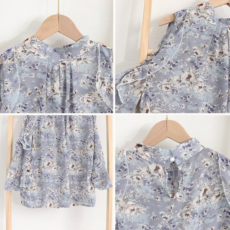 未使用完売品❗️Eimy istoire パフショルダー 花柄ブラウス