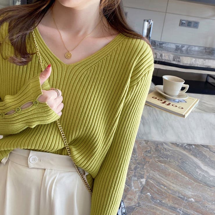 リブニットトップス レディースニットソー | Miniministore | 詳細画像13 