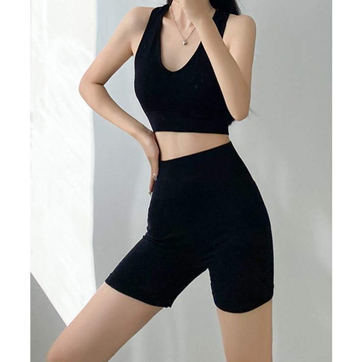 2点セットアップトレーニングフィットネス[品番：AGCW0005495