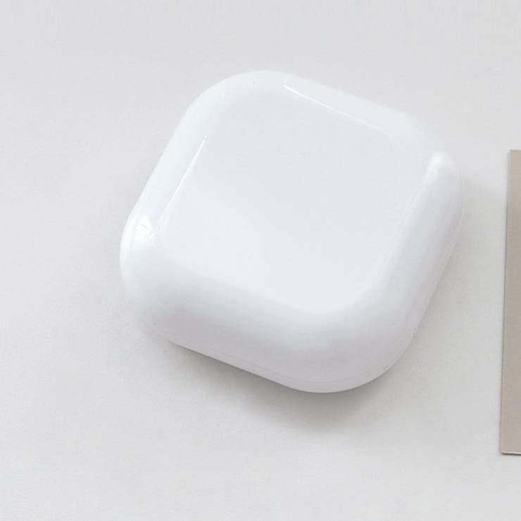 ホワイト | 内鏡付きコンタクトレンズケースセット無地 | Miniministore