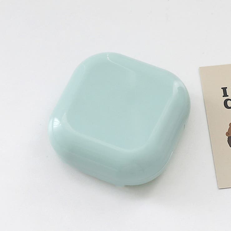 ミントグリーン | 内鏡付きコンタクトレンズケースセット無地 | Miniministore