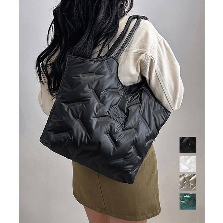 中綿入りナイロントートバッグ大容量鞄軽量 | Miniministore | 詳細画像1 