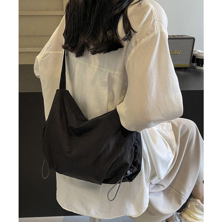 ドローストリングショルダーバッグ 韓国風 | Miniministore | 詳細画像7 