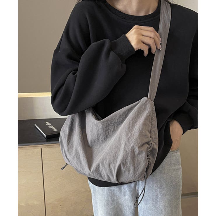 ドローストリングショルダーバッグ 韓国風 | Miniministore | 詳細画像9 