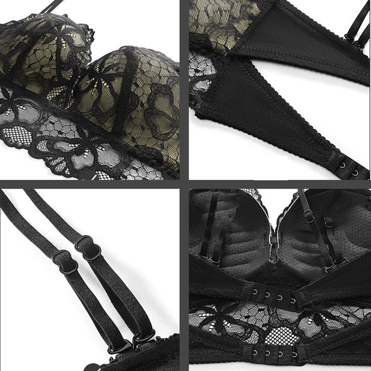 花柄刺しゅうレースランジェリー セクシー[品番：II000008941