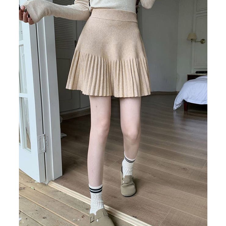 プリーツミニスカートニットスカート 秋冬 | Miniministore | 詳細画像20 