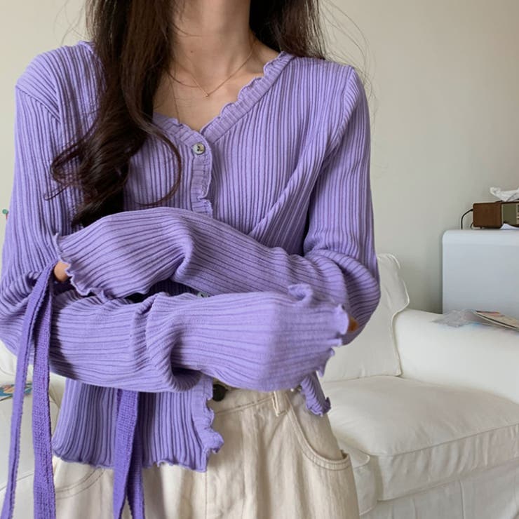 ウェーブニットカーディガン レディース | Miniministore | 詳細画像7 