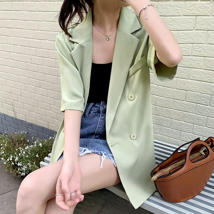 半袖テーラードジャケットオルチャン夏新作 | Miniministore | 詳細画像13 