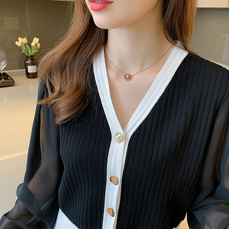 レディース ニットトップス 韓国風 秋服 | Miniministore | 詳細画像8 