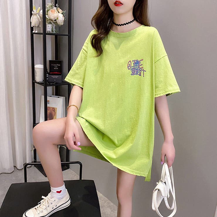 プリントＴシャツ チュニックロンt 半袖 | Miniministore | 詳細画像10 