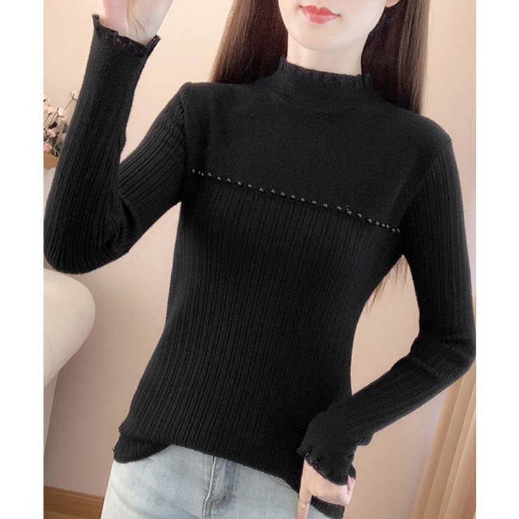 ハイネックニットトップスフリルニットソー | Miniministore | 詳細画像9 